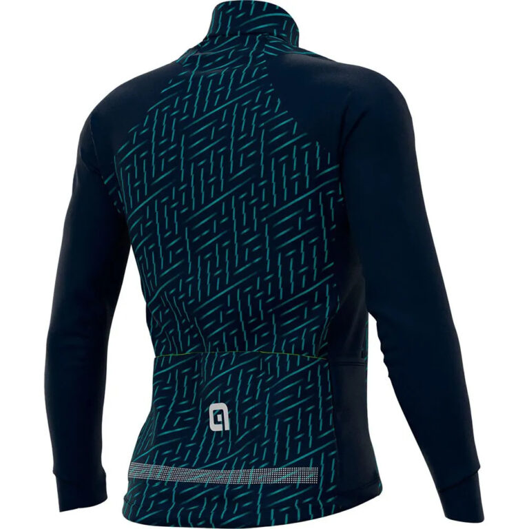 Al&amp;eacute; Green Bolt Long Sleeve Jersey S Navy Blue / Turquoise - 2XL Navy Blue / Turquoise - Image 2