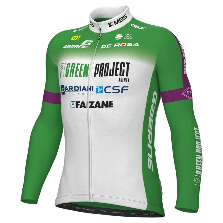 Al&amp;eacute; Green Project-Bardiani CSF-Faizane Replica 2023 Long Sleeve Jersey M Green