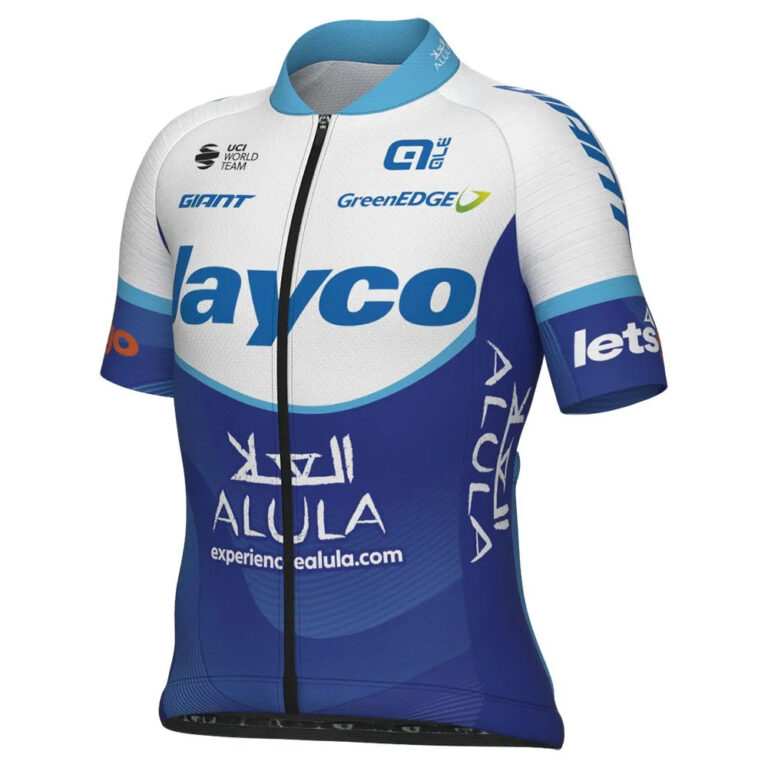 Al&amp;eacute; Jayco Alula 2023 Short Sleeve Jersey 8 Years Blue / White