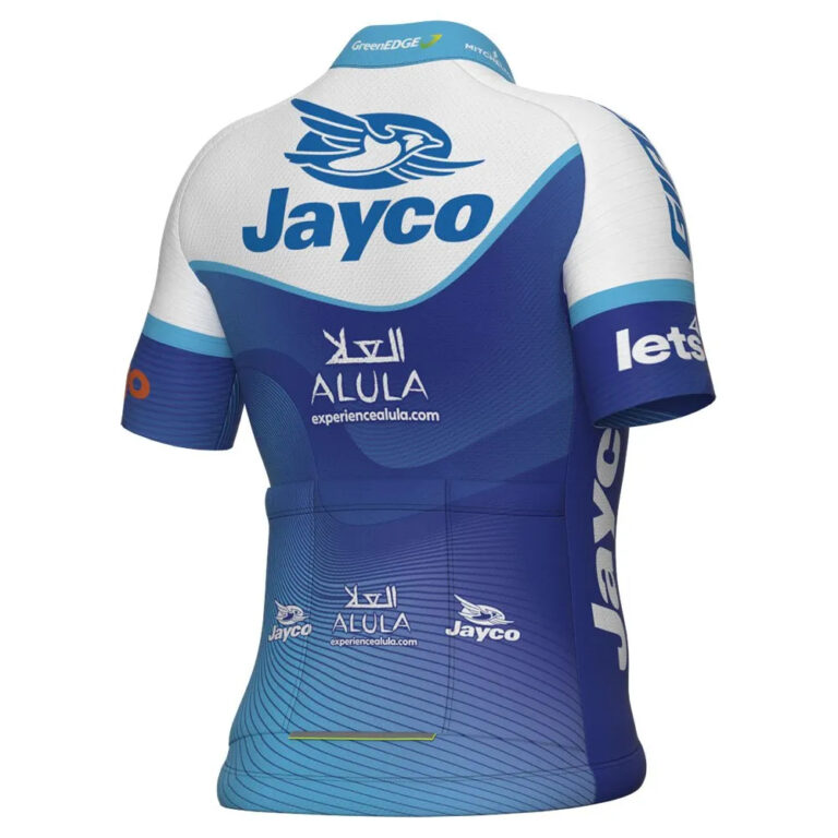 Al&amp;eacute; Jayco Alula 2023 Short Sleeve Jersey 8 Years Blue / White - Image 2