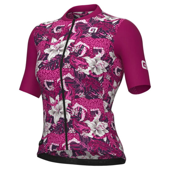 Al&amp;eacute; PR-E Hibiscus Short Sleeve Jersey S Purple - M Purple