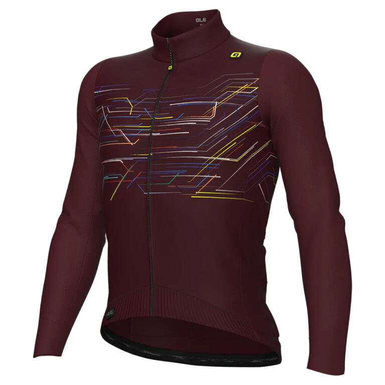 Al&amp;eacute; PR-E Megabyte Long Sleeve Jersey M Bordeaux