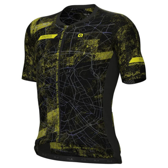 Al&amp;eacute; Pr-E Town Short Sleeve Jersey L Black / Fluo Yellow - XL Black / Fluo Yellow