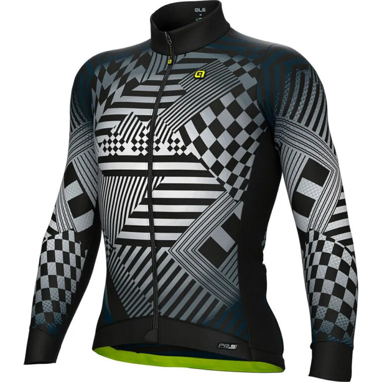 Al&amp;eacute; PR-S Checker Long Sleeve Jersey L Grey