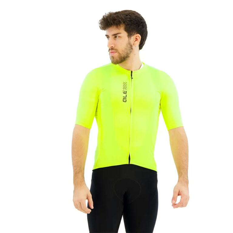 Al&amp;eacute; Pragma Color Block Short Sleeve Jersey S Fluo Yellow - L Fluo Yellow