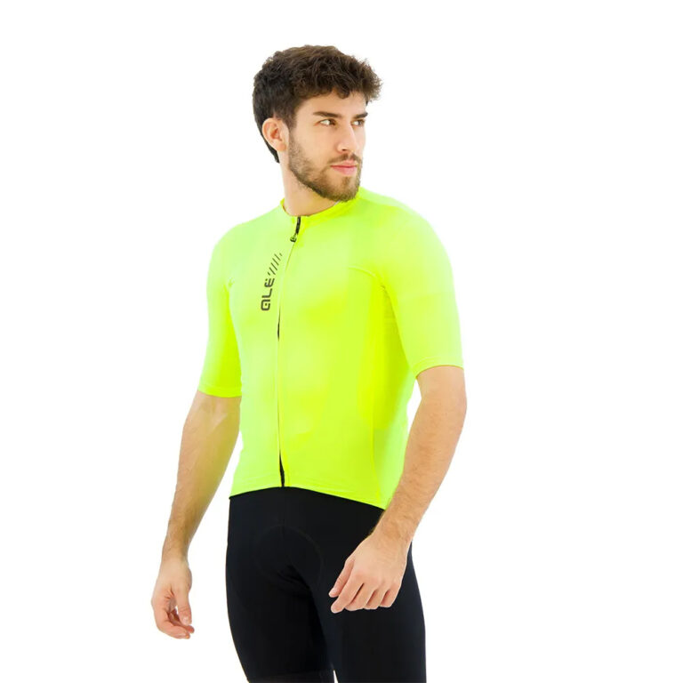 Al&amp;eacute; Pragma Color Block Short Sleeve Jersey S Fluo Yellow - L Fluo Yellow - Image 5