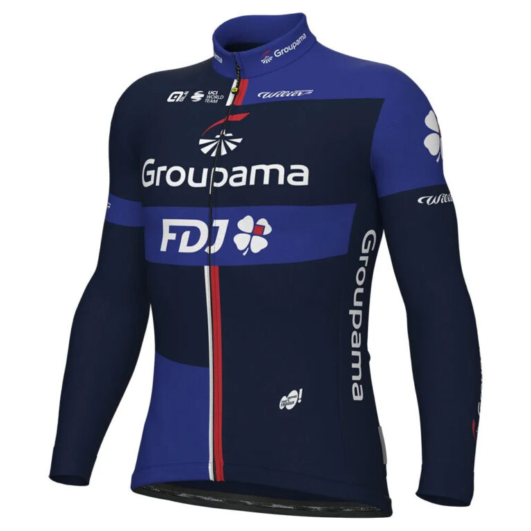 Al&amp;eacute; Prime Groupama FDJ 2024 Long Sleeve Jersey S Blue