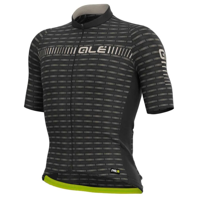 Al&amp;eacute; PRR Green Road Short Sleeve Jersey M Black / Brown