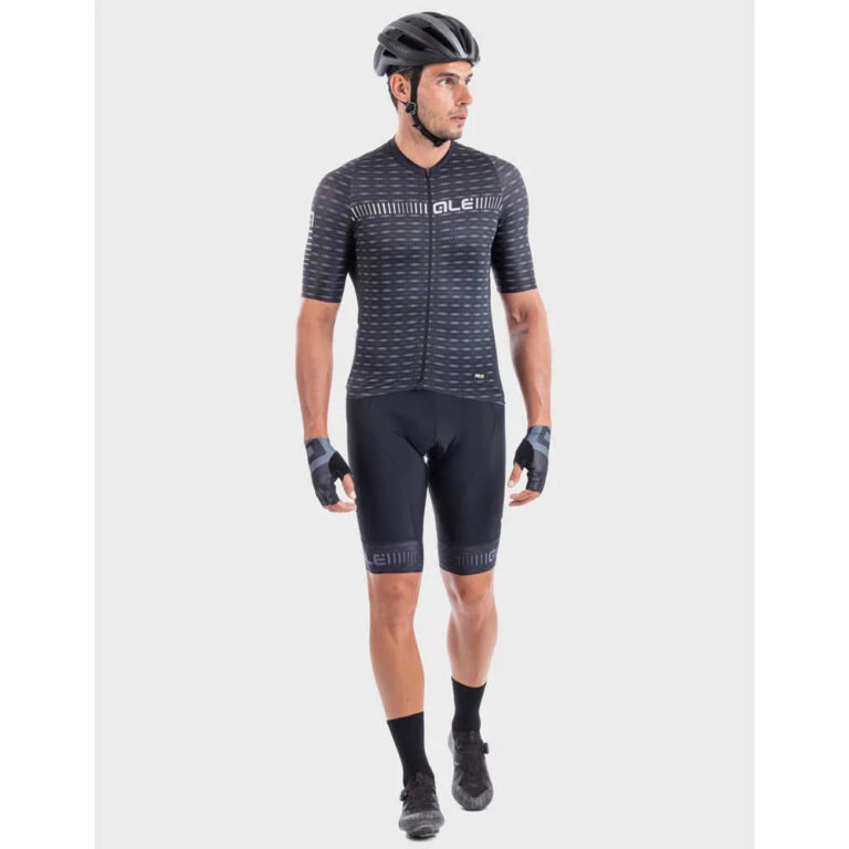 Al&amp;eacute; PRR Green Road Short Sleeve Jersey M Black / Brown - Image 3