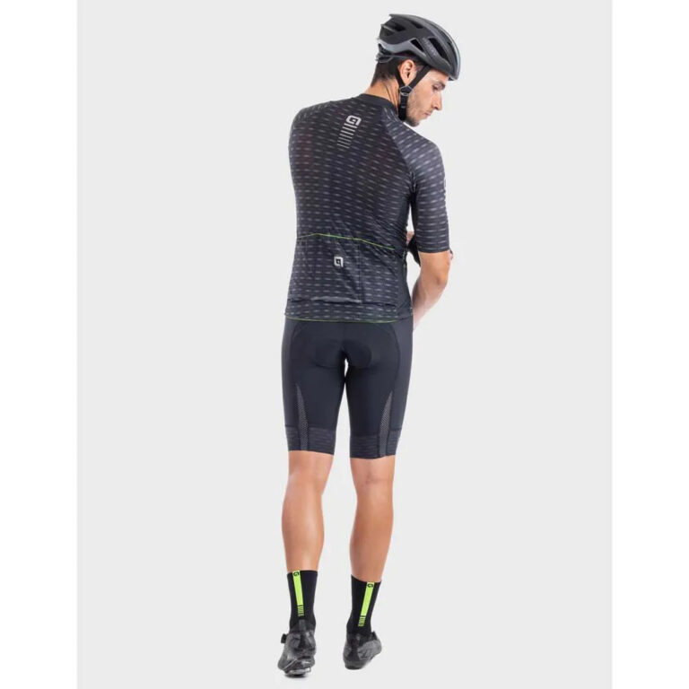 Al&amp;eacute; PRR Green Road Short Sleeve Jersey M Black / Brown - Image 4