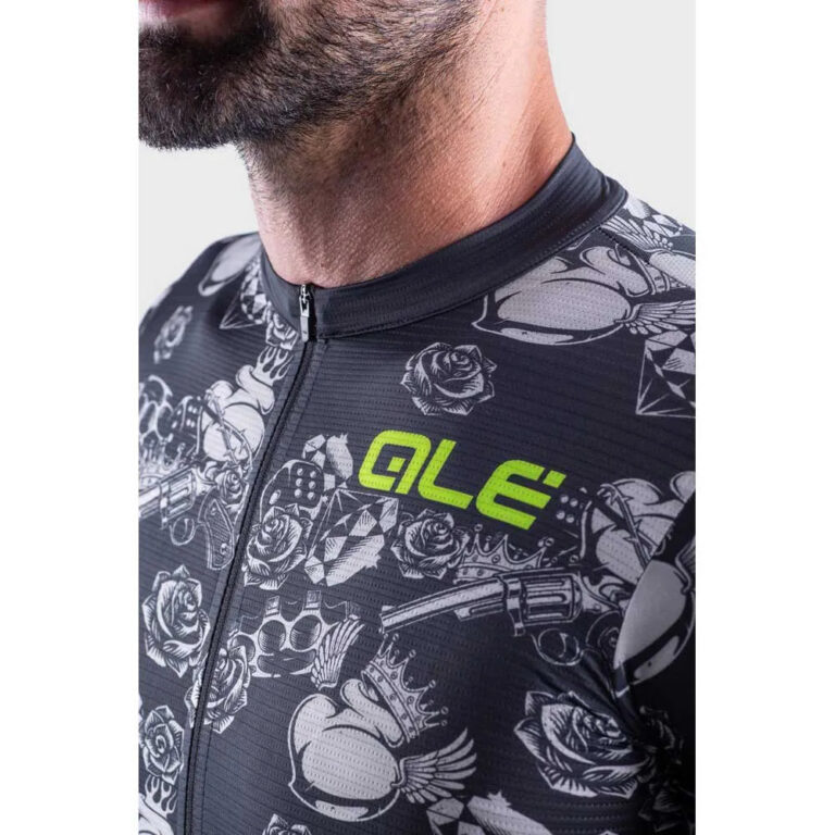 Al&amp;eacute; PRR Las Vegas Short Sleeve Jersey M Black / Brown - Image 5