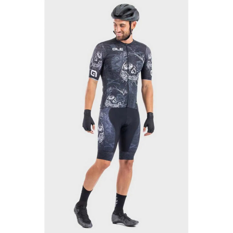 Al&amp;eacute; PRR Skull Short Sleeve Jersey S Black / White - L Black / White - Image 3