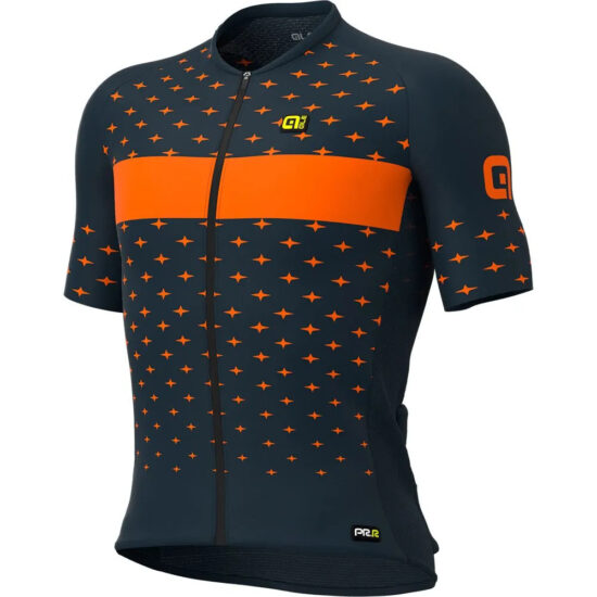 Al&amp;eacute; PRR Stars Short Sleeve Jersey S Grey / Orange - L Grey / Orange