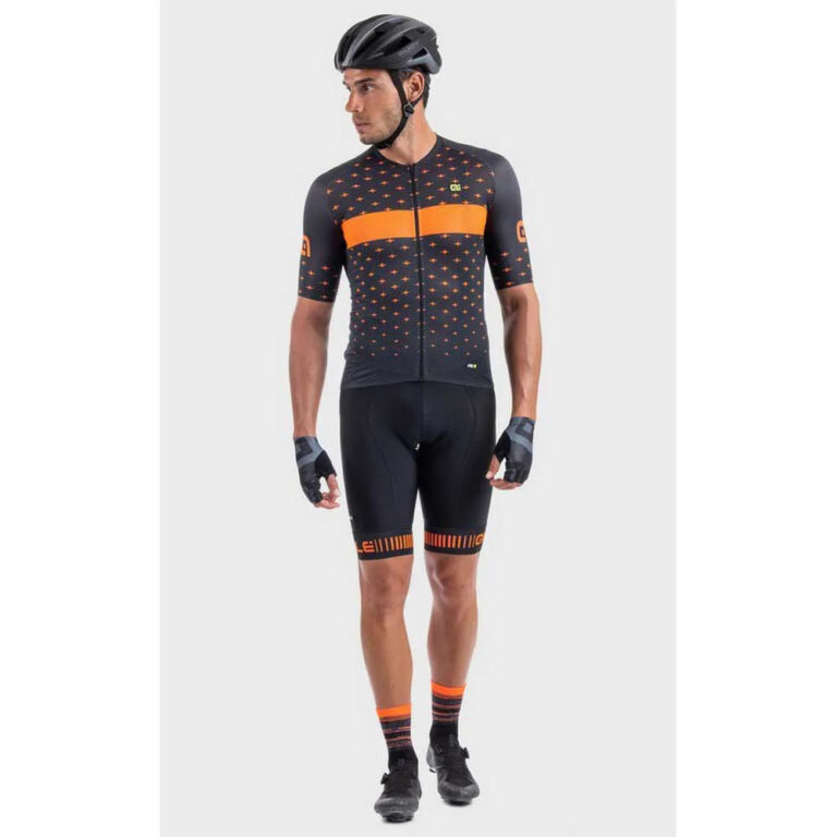 Al&amp;eacute; PRR Stars Short Sleeve Jersey S Grey / Orange - L Grey / Orange - Image 3