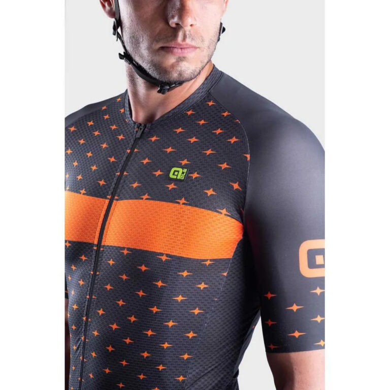 Al&amp;eacute; PRR Stars Short Sleeve Jersey S Grey / Orange - L Grey / Orange - Image 5