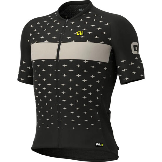 Al&amp;eacute; PRR Stars Short Sleeve Jersey M Black / Brown - L Black / Brown