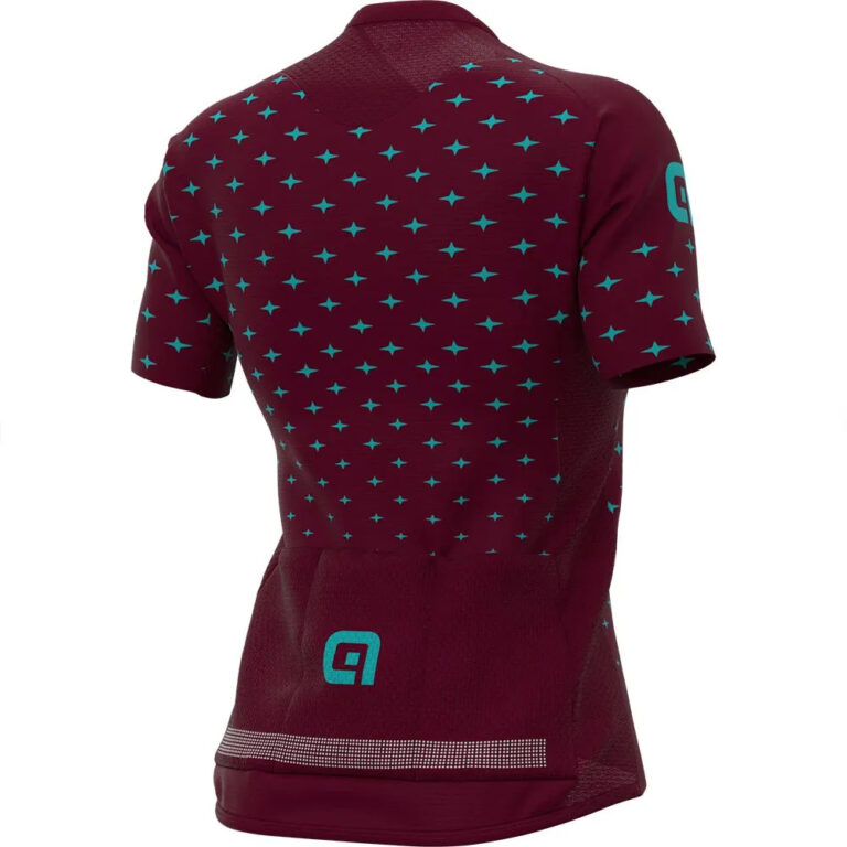 Al&amp;eacute; PRR Stars Short Sleeve Jersey XS Bordeaux / Turquoise - L Bordeaux / Turquoise - Image 2