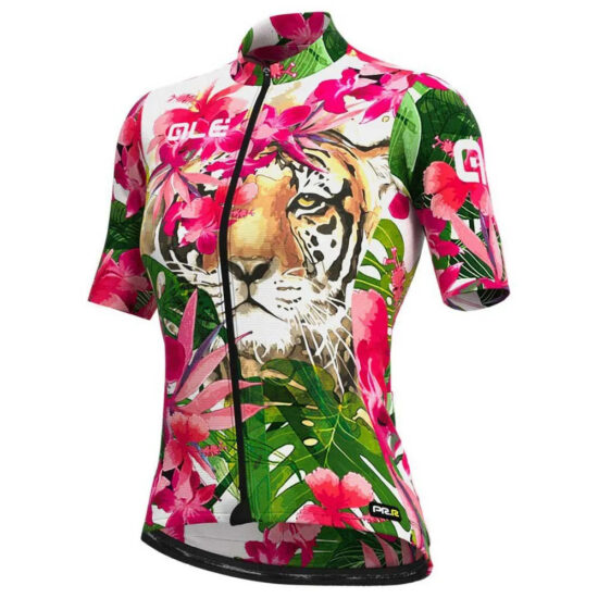 Al&amp;eacute; PRR Tiger Short Sleeve Jersey S Pink / Green