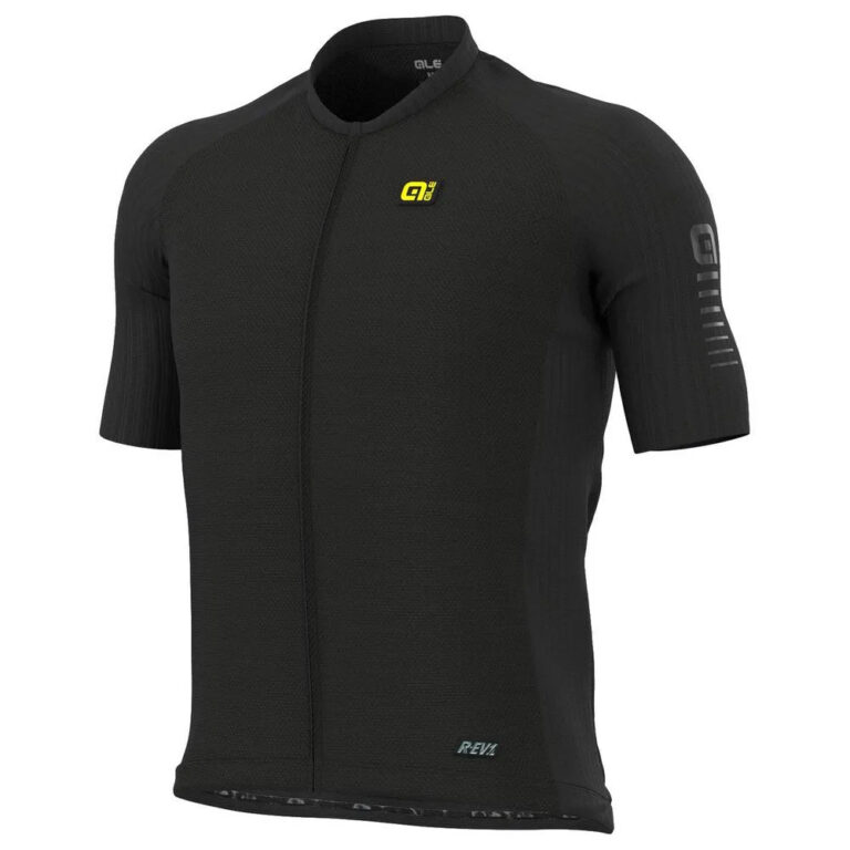 Al&amp;eacute; R-EV1 Silver Cooling Short Sleeve Jersey M Black - L Black