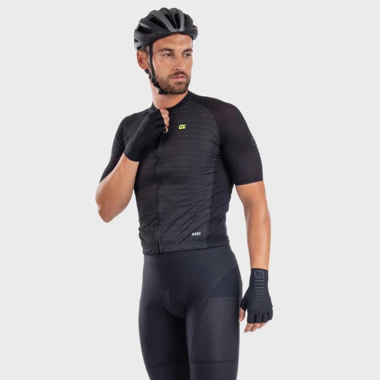 Al&amp;eacute; R-EV1 Silver Cooling Short Sleeve Jersey M Black - L Black - Image 3