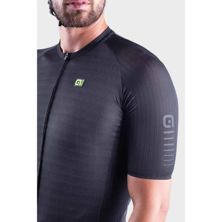 Al&amp;eacute; R-EV1 Silver Cooling Short Sleeve Jersey M Black - L Black - Image 5