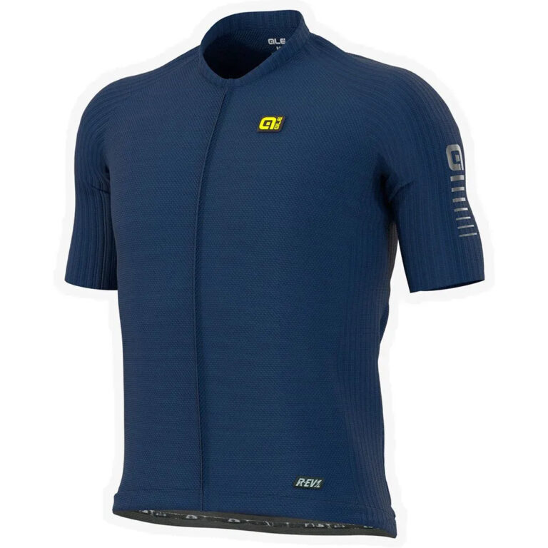 Al&amp;eacute; R-EV1 Silver Cooling Short Sleeve Jersey S Blue