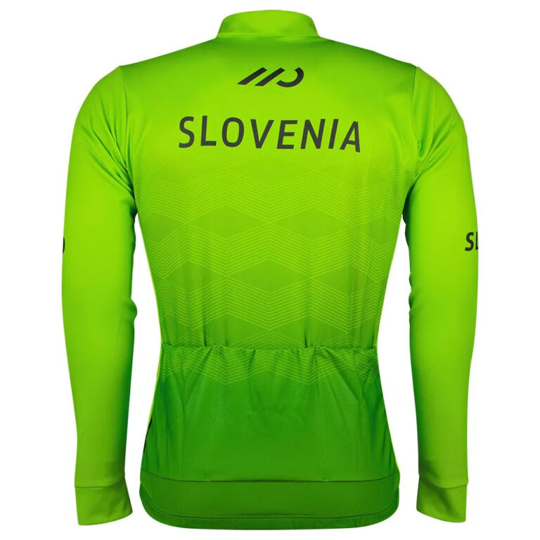 Al&amp;eacute; Slovenian Cycling Federation Replica 2023 Long Sleeve Jersey L Green - Image 3