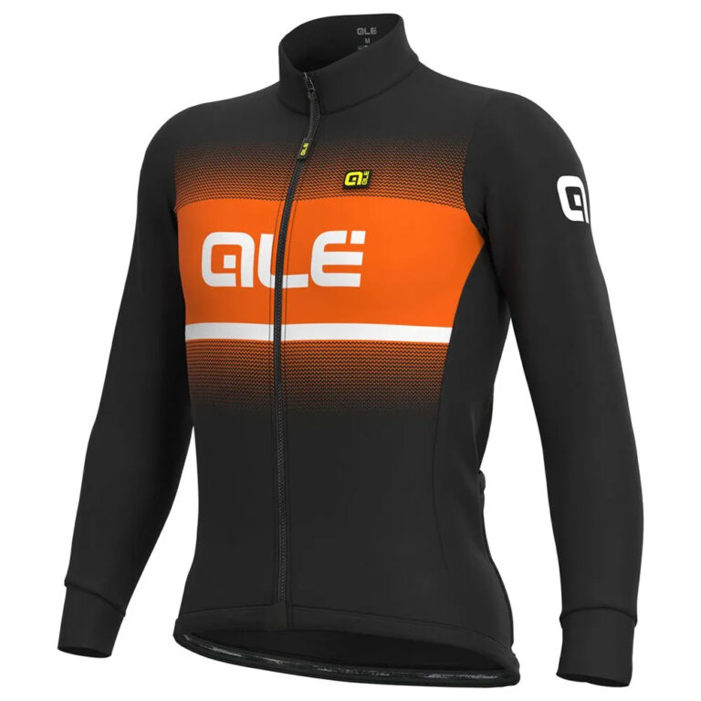 Al&amp;eacute; Solid Blend Long Sleeve Jersey S Black / Fluo Orange - L Black / Fluo Orange