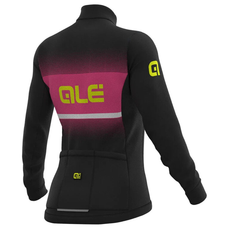 Al&amp;eacute; Solid Blend Long Sleeve Jersey L Black / Fluo Pink - XL Black / Fluo Pink - Image 2