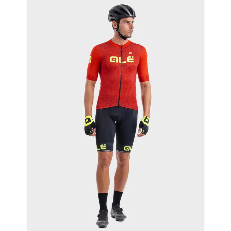 Al&amp;eacute; Solid Cross Short Sleeve Jersey M Red - Image 3