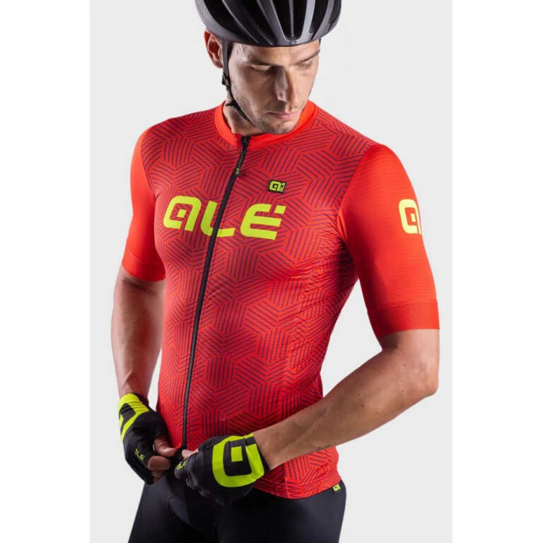 Al&amp;eacute; Solid Cross Short Sleeve Jersey M Red - Image 5