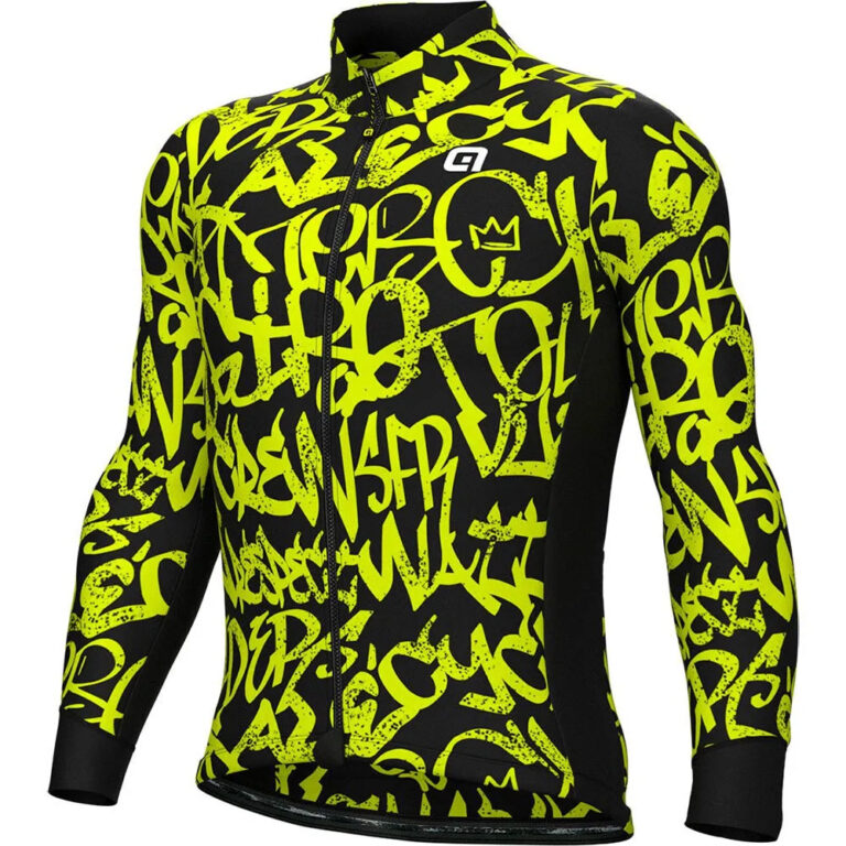 Al&amp;eacute; Solid Ride Long Sleeve Jersey M Fluor Yellow