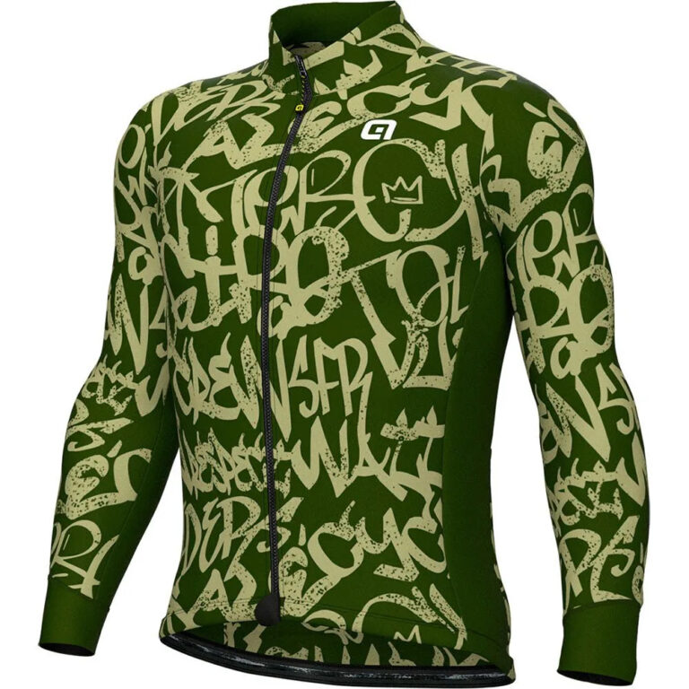 Al&amp;eacute; Solid Ride Long Sleeve Jersey L Green