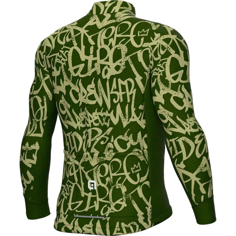 Al&amp;eacute; Solid Ride Long Sleeve Jersey L Green - Image 2