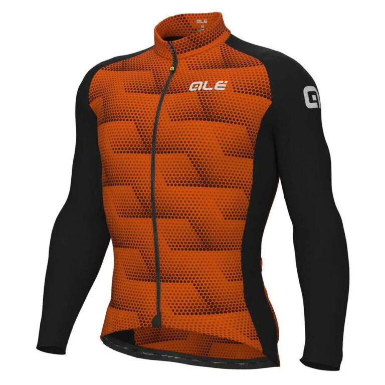 Al&amp;eacute; Solid Sharp Long Sleeve Jersey XS Black / Fluor Orange - L Black / Fluor Orange