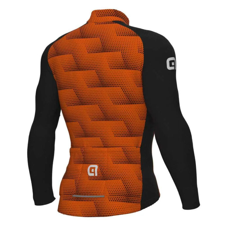 Al&amp;eacute; Solid Sharp Long Sleeve Jersey XS Black / Fluor Orange - L Black / Fluor Orange - Image 2