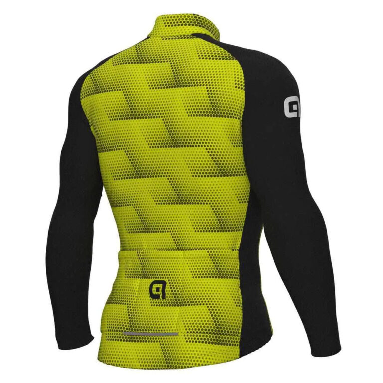 Al&amp;eacute; Solid Sharp Long Sleeve Jersey S Black / Fluor Yellow - L Black / Fluor Yellow - Image 2