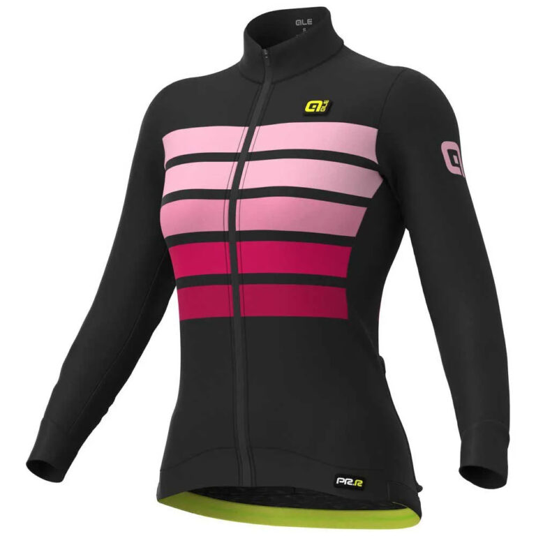 Al&amp;eacute; Sombra Wool Long Sleeve Jersey XS Black / Pink - L Black / Pink