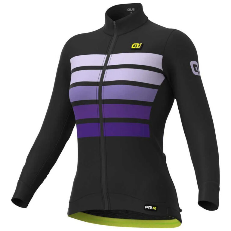 Al&amp;eacute; Sombra Wool Long Sleeve Jersey XS Black / Purple - L Black / Purple