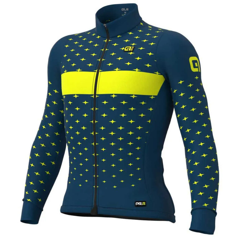 Al&amp;eacute; Stars Long Sleeve Jersey M Petrol / Fluor Yellow - XL Petrol / Fluor Yellow