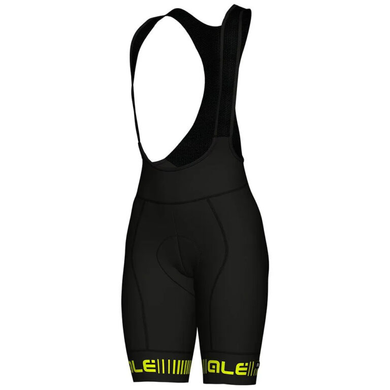 Al&amp;eacute; Strada Bib Shorts XS Black Fluor Yellow - XL Black Fluor Yellow