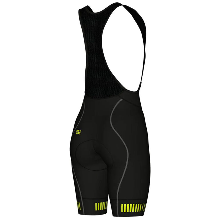 Al&amp;eacute; Strada Bib Shorts XS Black Fluor Yellow - XL Black Fluor Yellow - Image 2