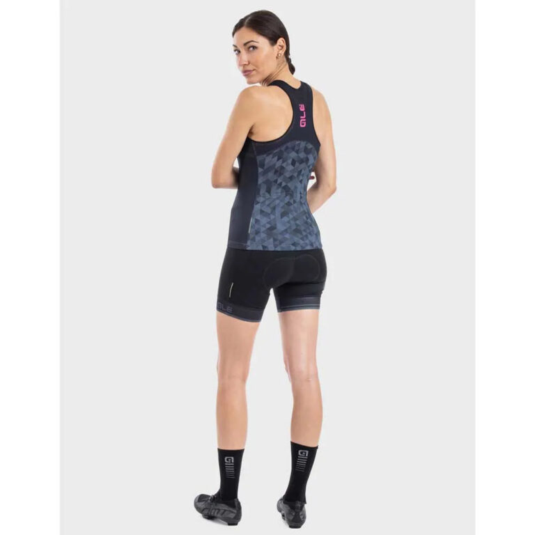 Al&amp;eacute; Triangles Sleeveless T-shirt 2XS Grey / Black - 5XL Grey / Black - Image 4