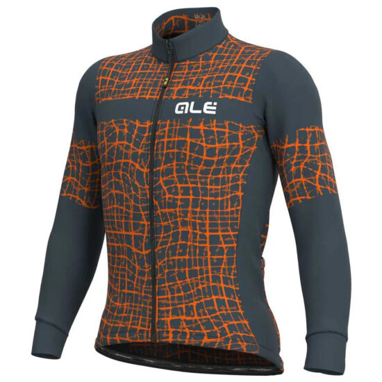 Al&amp;eacute; Wall Long Sleeve Jersey M Grey / Fluor Orange - XL Grey / Fluor Orange