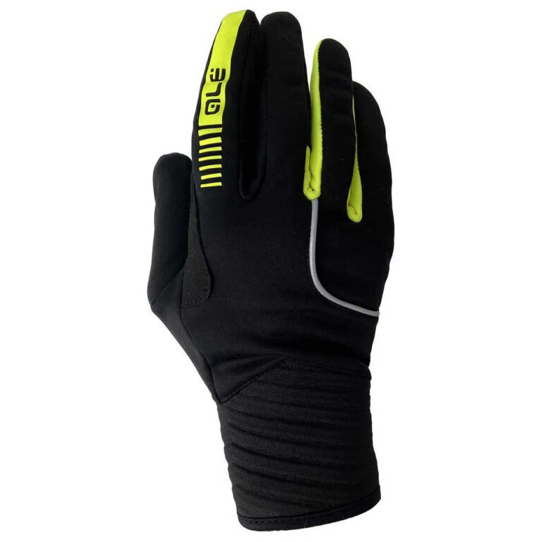 Al&amp;eacute; Wind Gloves XS Black / Fluo Yellow - XL Black / Fluo Yellow