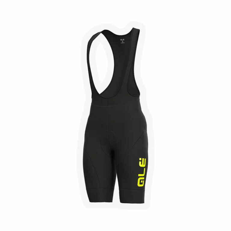 Al&amp;eacute; Winter Bib Shorts XS Black / Yellow Fluor - XL Black / Yellow Fluor