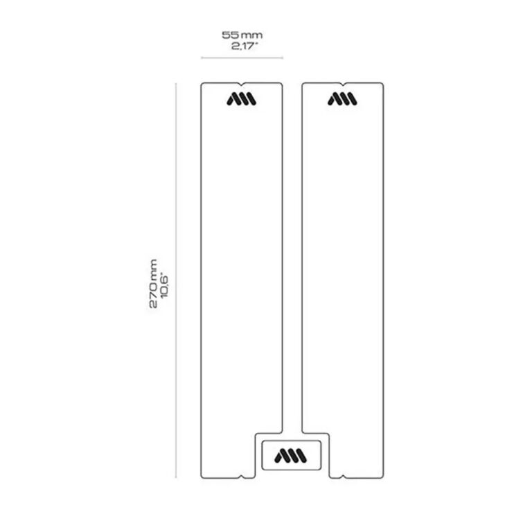 All mountain style All Mountain Style Honeycomb Fork Guard One Size Clear Silver - Image 3