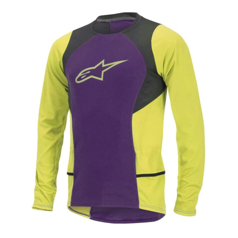 Alpinestars Drop 2 Long Sleeve Enduro Jersey S Purple / Yellow