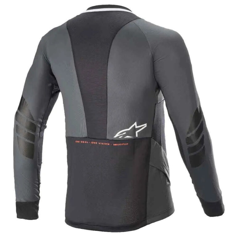 Alpinestars Drop 8.0 Long Sleeve Jersey S Black / Coral - Image 2