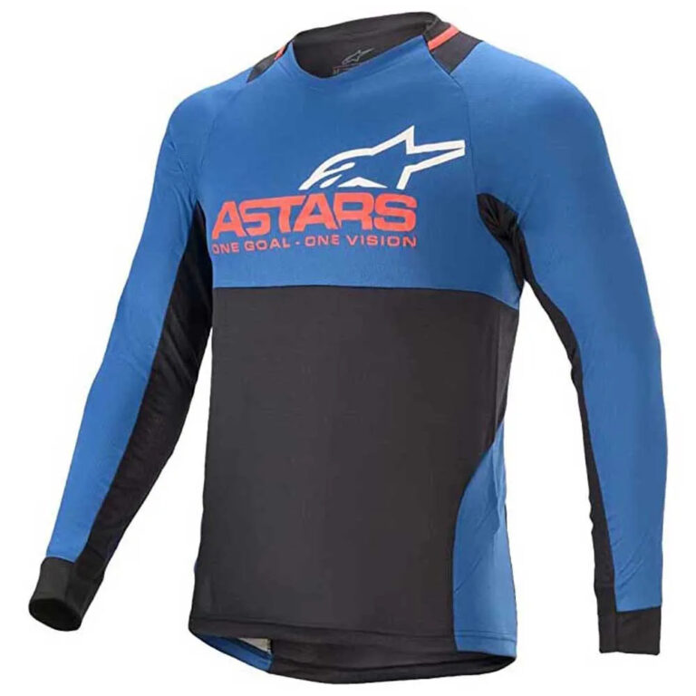 Alpinestars Drop 8.0 Long Sleeve Jersey M Mid Blue / Bright Red